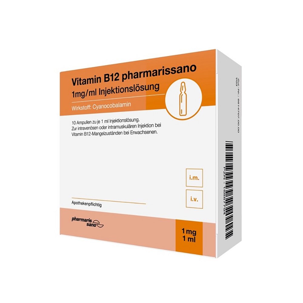 VITAMIN B12 PHARMARISSANO 1 mg/ml Inj.-Lsg.Amp.
