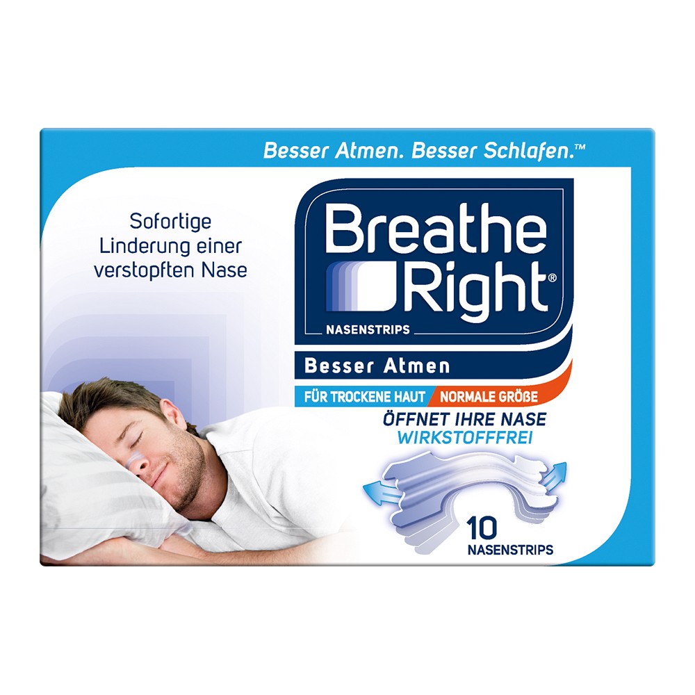BESSER Atmen Breathe Right Nasenpfl.normal transp.