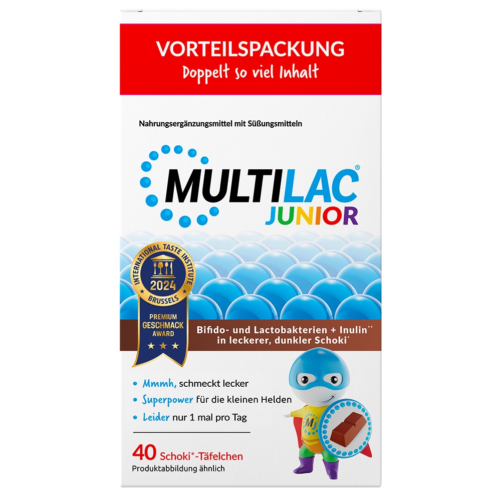 MULTILAC Darmsynbiotikum Junior Täfelchen