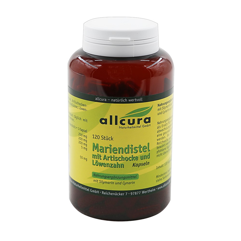 MARIENDISTEL MIT Artischocke und Löwenzahn Kapseln