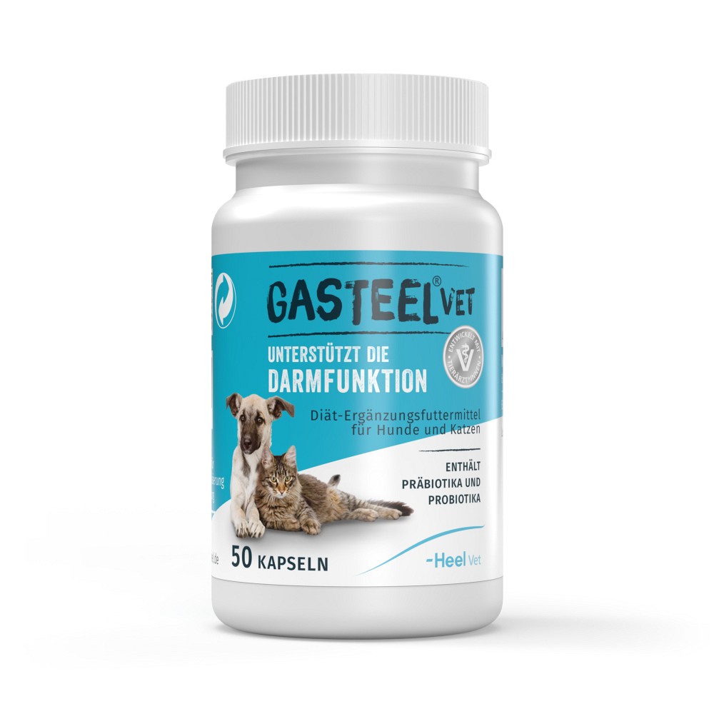 GASTEEL Diät-Erg.Futterm.Kapseln f.Hunde/Katzen - 50St - Magen & Darm