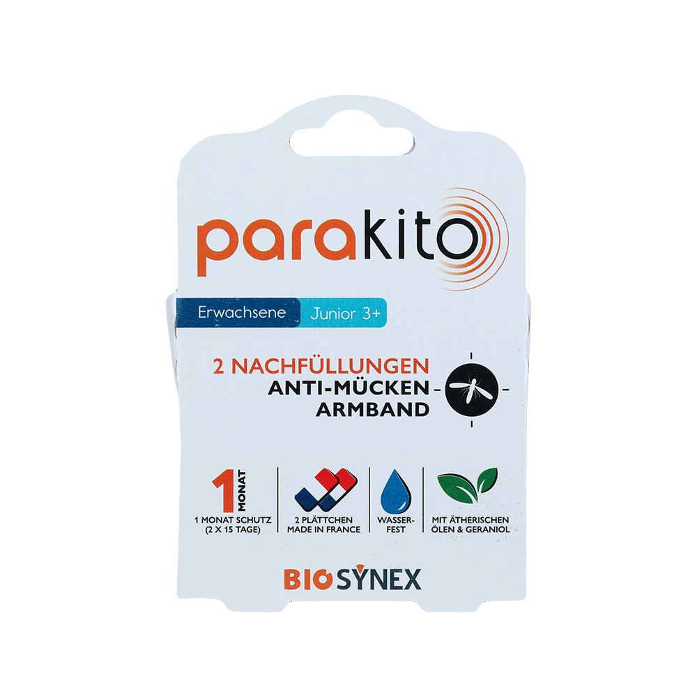 PARA KITO Mückenschutz Armband 2 Nachfüllungen