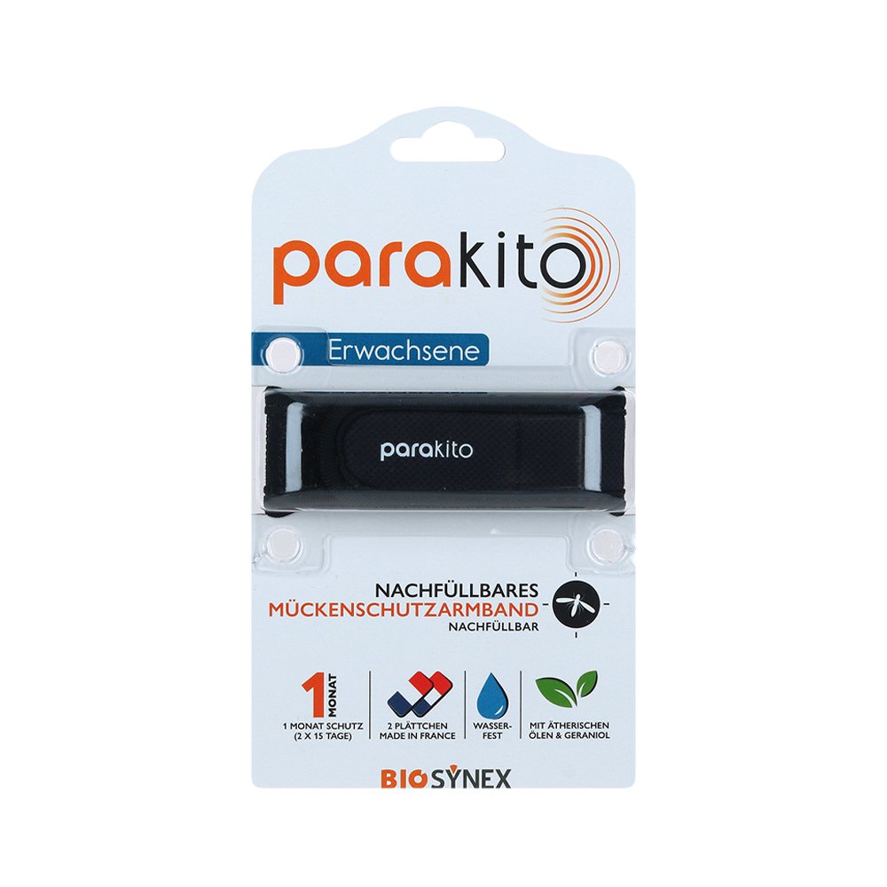 PARA KITO Mückenschutz Armband Erw.schwarz