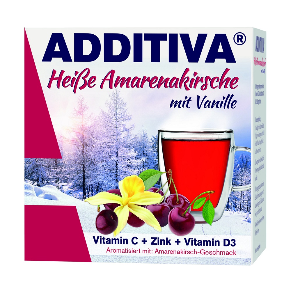 ADDITIVA heiße Amarenakirsche mit Vanille Pulver ADDITIVA heiße Amarenakirsche mit Vanille Pulver