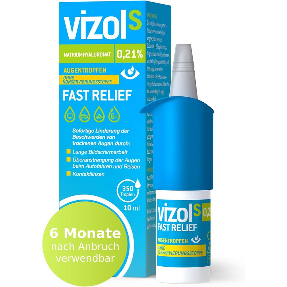 VIZOL S 0,21% Fast Relief Augentropfen VIZOL S 0,21% Fast Relief Augentropfen