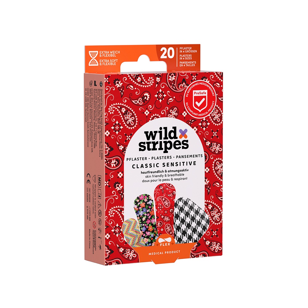 WILD STRIPES Pflaster Classic sensitiv Fashion INT