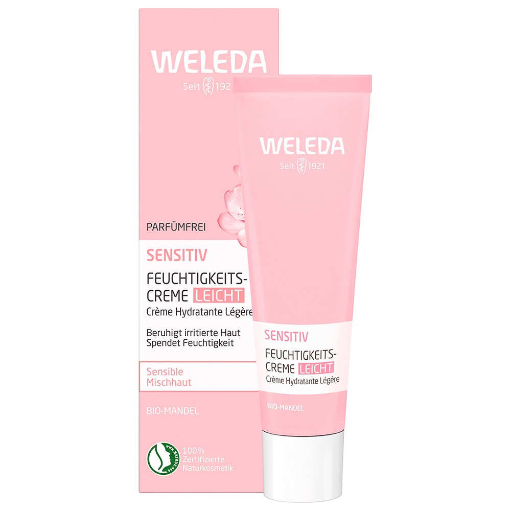 WELEDA Sensitiv Feuchtigkeitscreme leicht Mandel - 30ml
