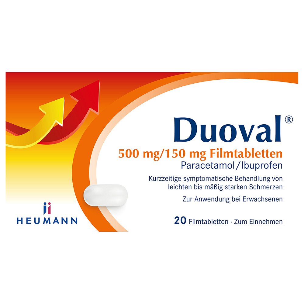 DUOVAL 500 mg/150 mg Filmtabletten