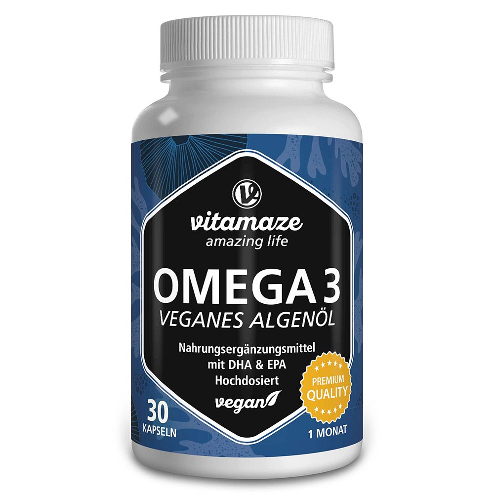 OMEGA-3 VEGAN Algenöl hochdosiert Kapseln