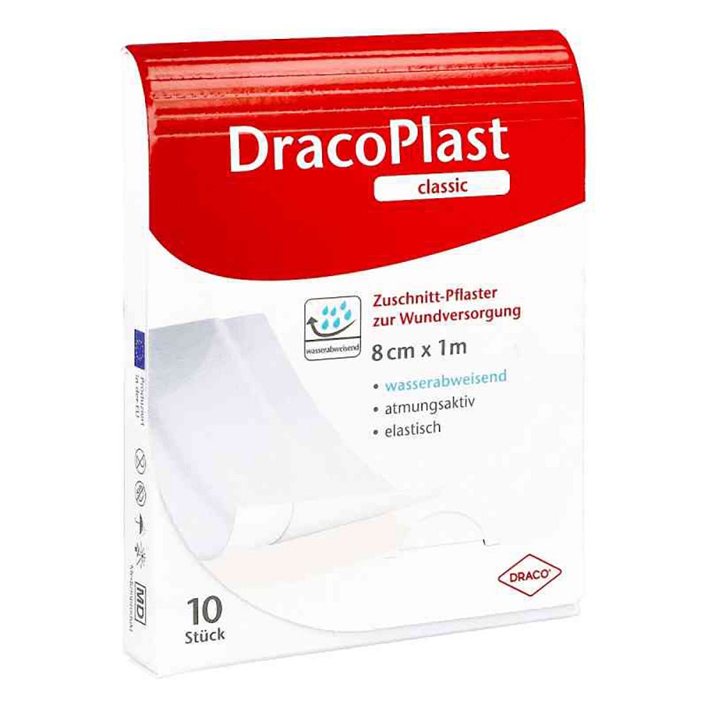 DRACOPLAST Classic Pflaster 8 cmx1 m weiß