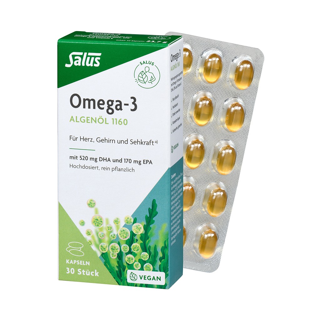 OMEGA-3 ALGENÖL 1160 vegan Kapseln