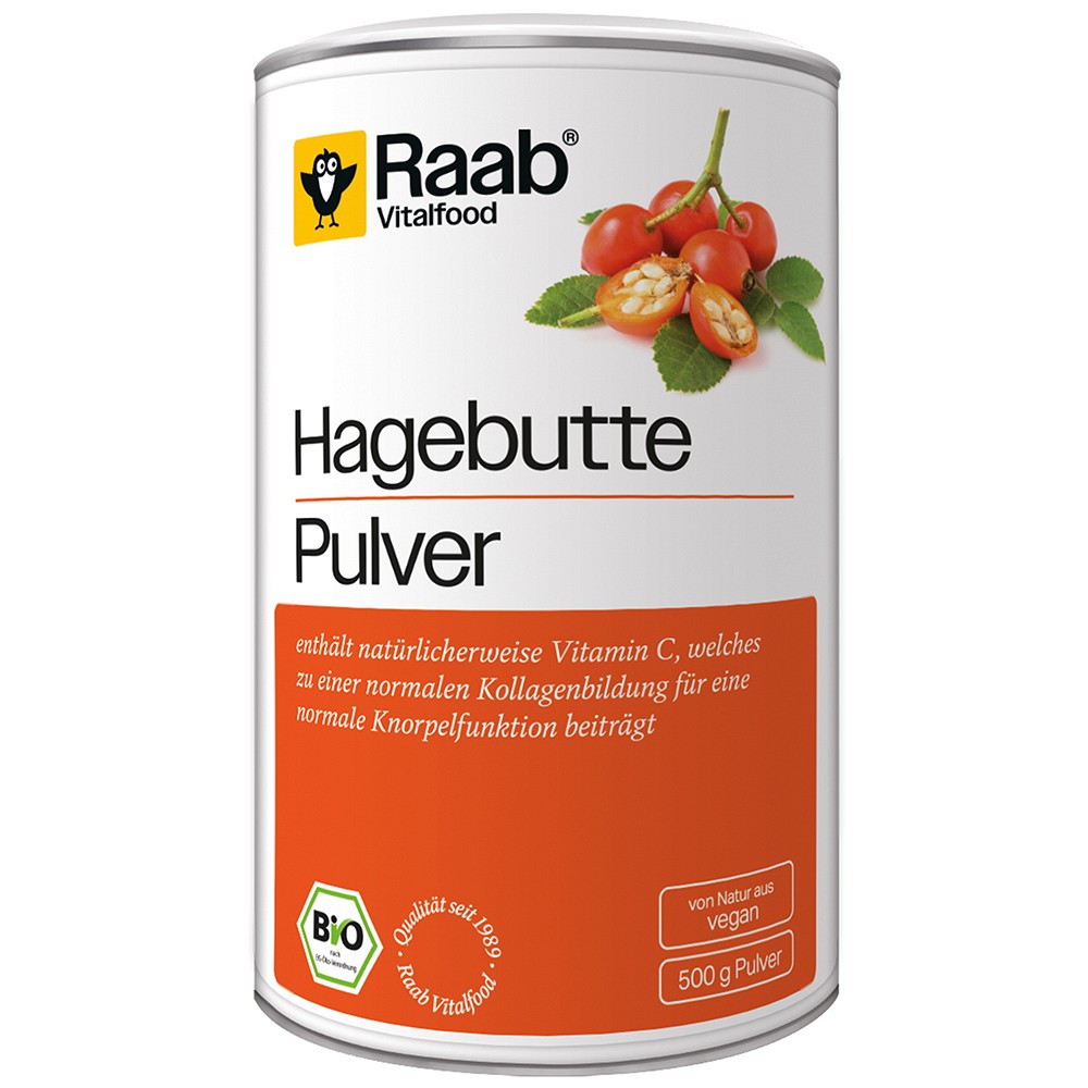 RAAB Vitalfood Hagebutte Bio Pulver