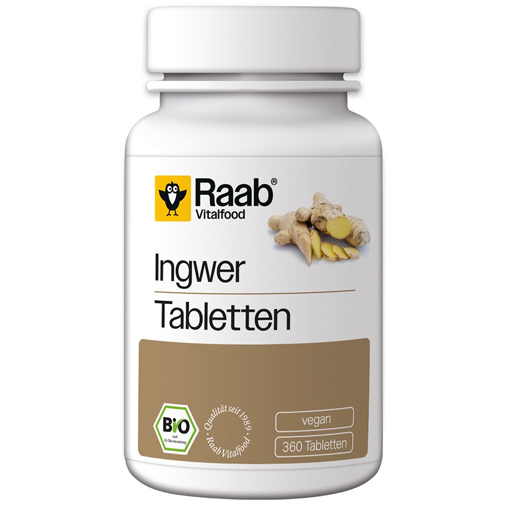 RAAB Vitalfood Ingwer Bio Tabletten - 360St