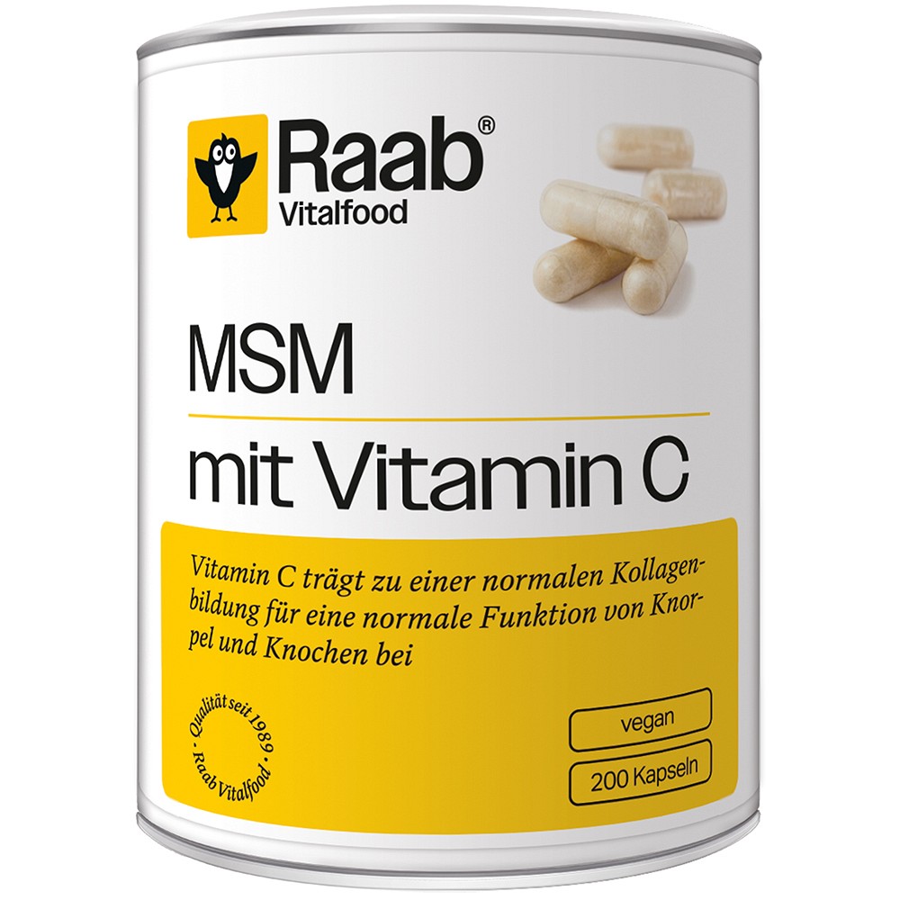 RAAB Vitalfood MSM mit Vitamin C Kapseln
