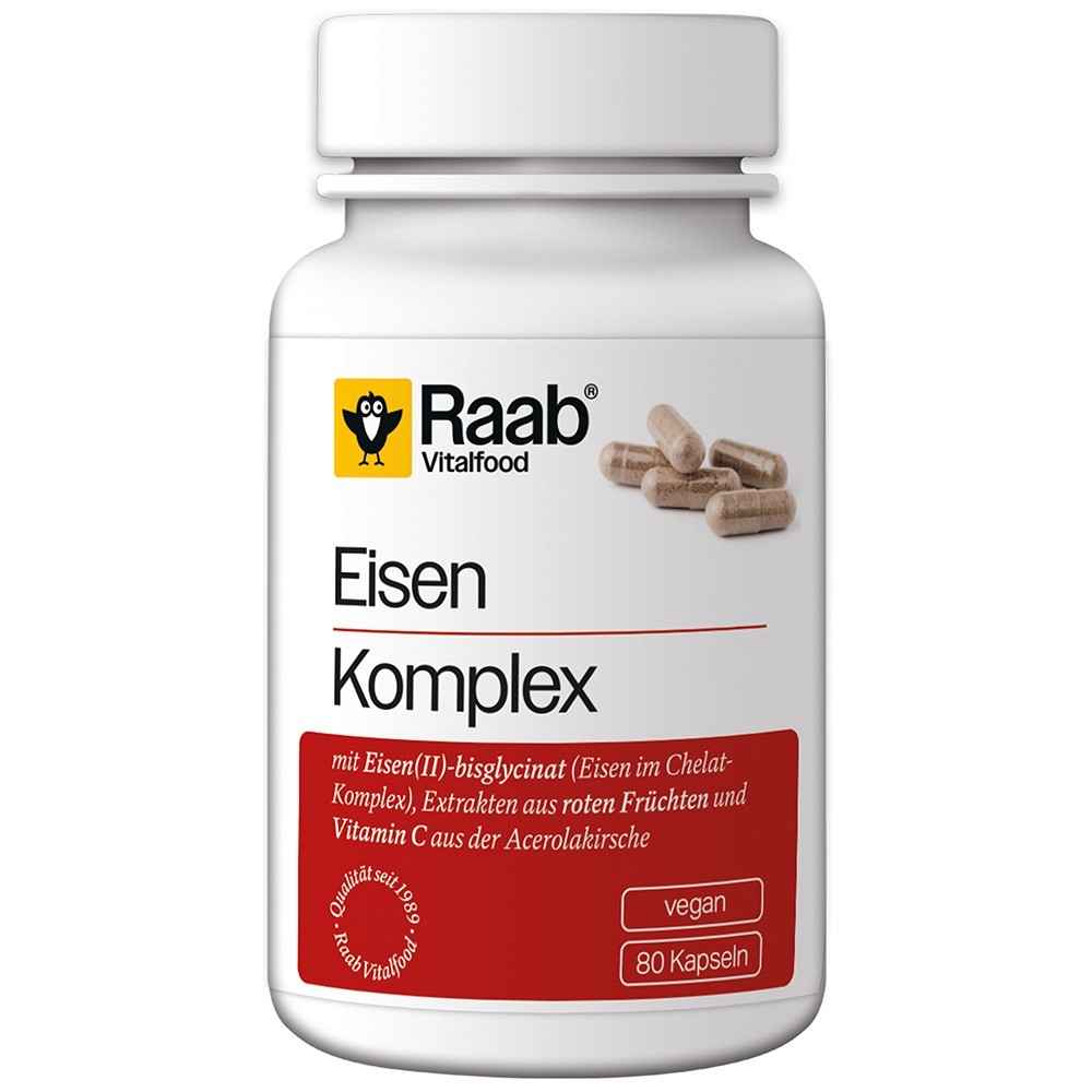 RAAB Vitalfood Eisen Komplex Kapseln - 80St