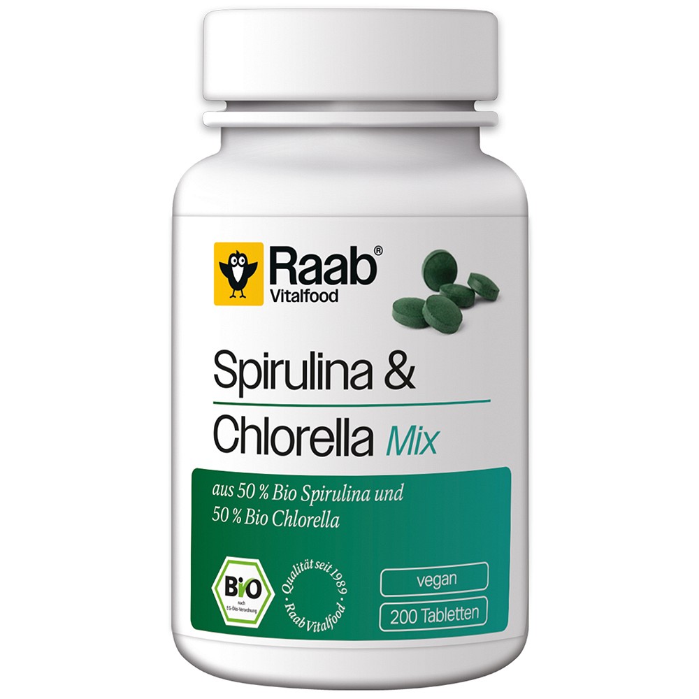 RAAB Vitalfood Spirulina+Chlorella Bio Tabletten RAAB Vitalfood Spirulina+Chlorella Bio Tabletten