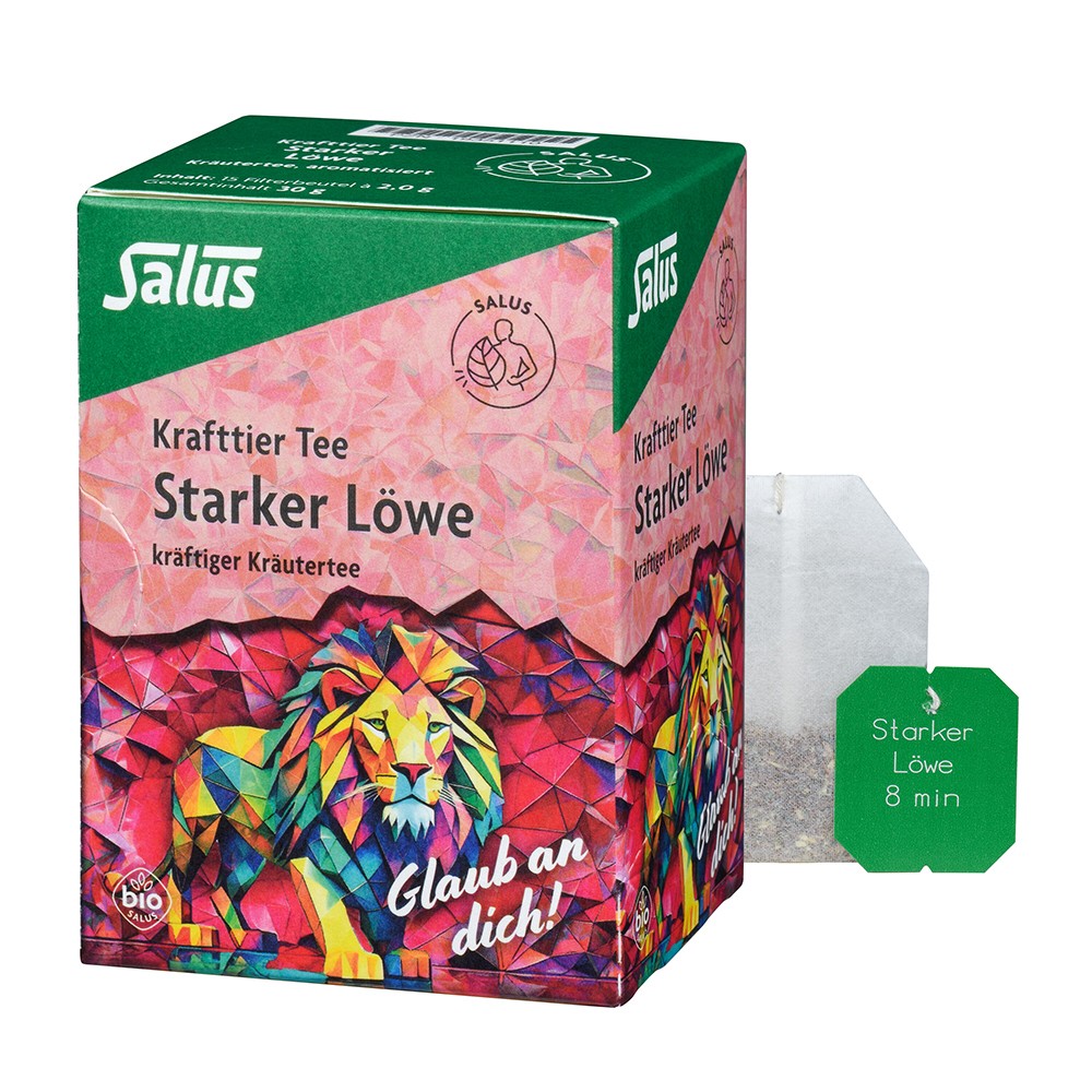 KRAFTTIER Tee Starker Löwe Bio Salus Filterbeutel - 15St