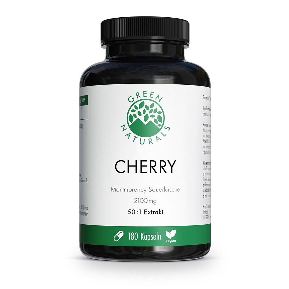 GREEN NATURALS Cherry Montmoren.Sauerk.2100 mg Kps - 180St