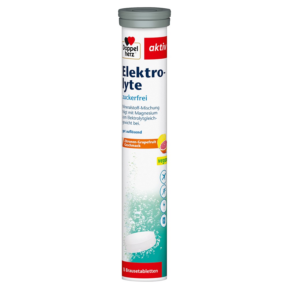 DOPPELHERZ Elektrolyte zuckerfrei Brausetabletten - 15St
