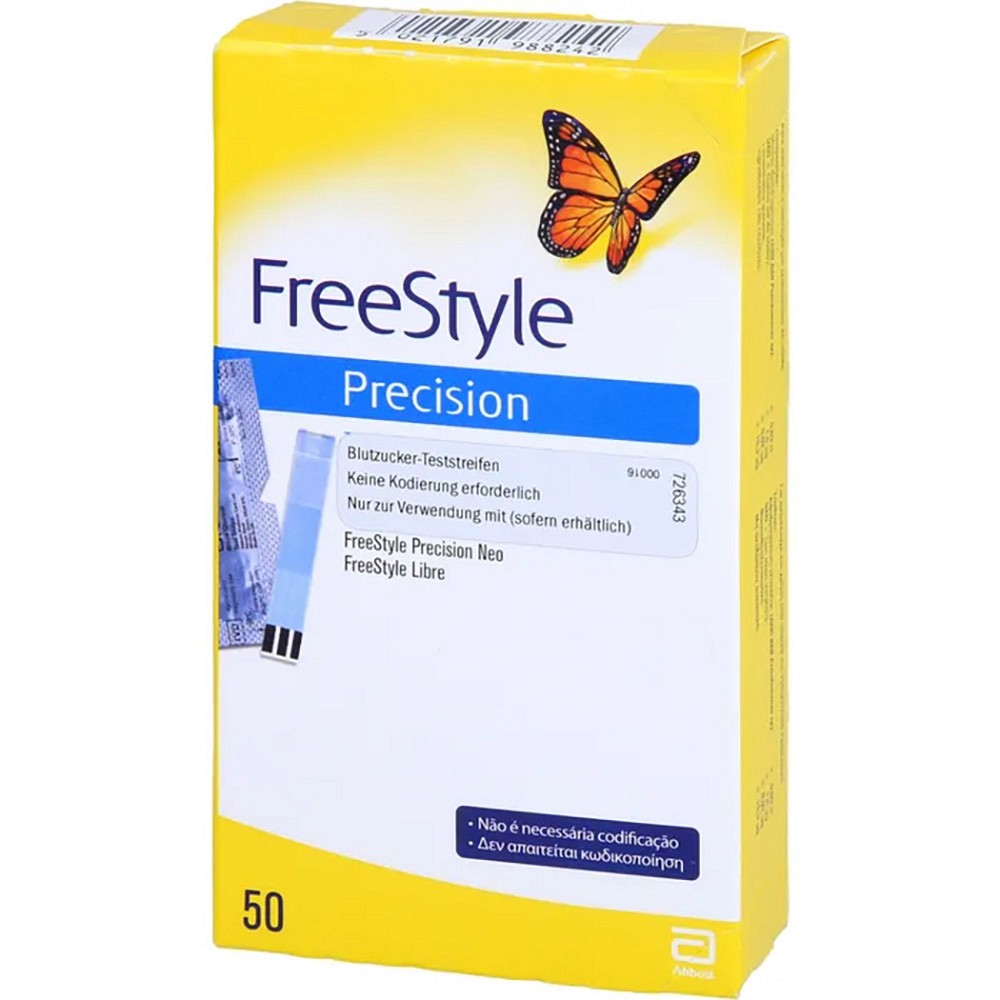 FREESTYLE Precision Blutzucker Teststr.o.Codierung - 50St