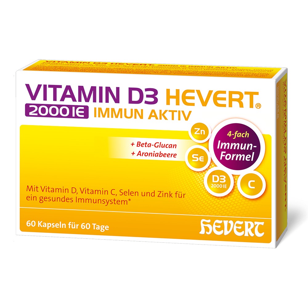 VITAMIN D3 HEVERT 2000 I.E. Immun Aktiv Kapseln
