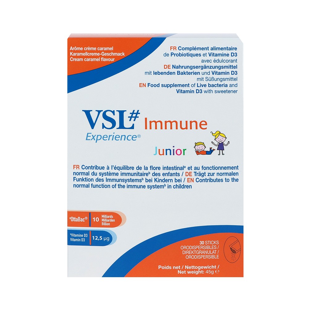 VSL Immune Junior Milchsäure+Bifidobakt.Vit.D Btl.
