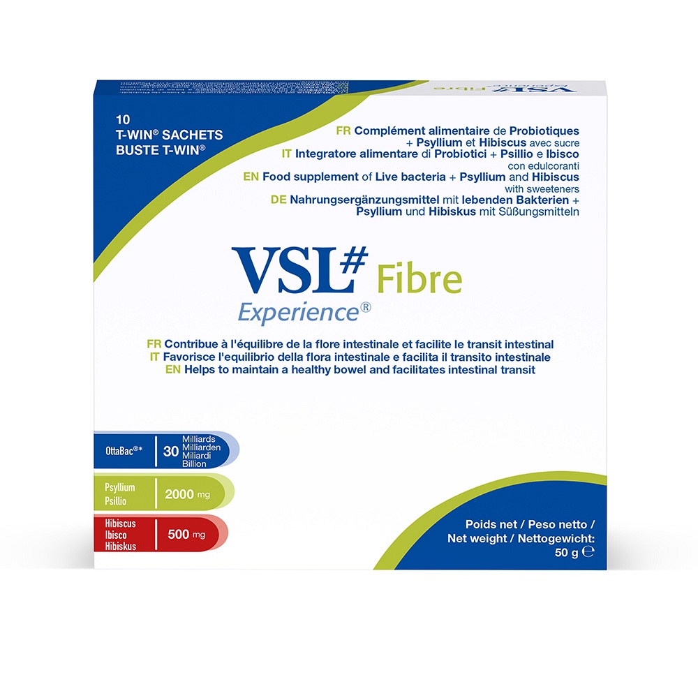 VSL Fibre hochdos.Bakterien m.Psyllium+Hibiskus