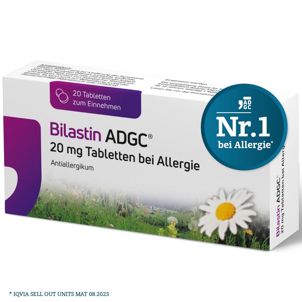 BILASTIN ADGC 20 mg Tabletten bei Allergie