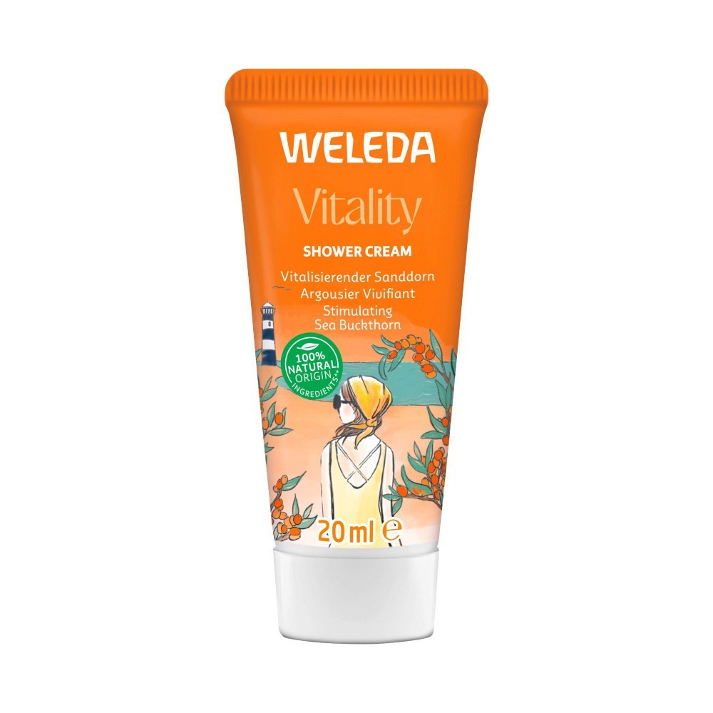WELEDA Vitality Shower Cream Sanddorn vitalisier.