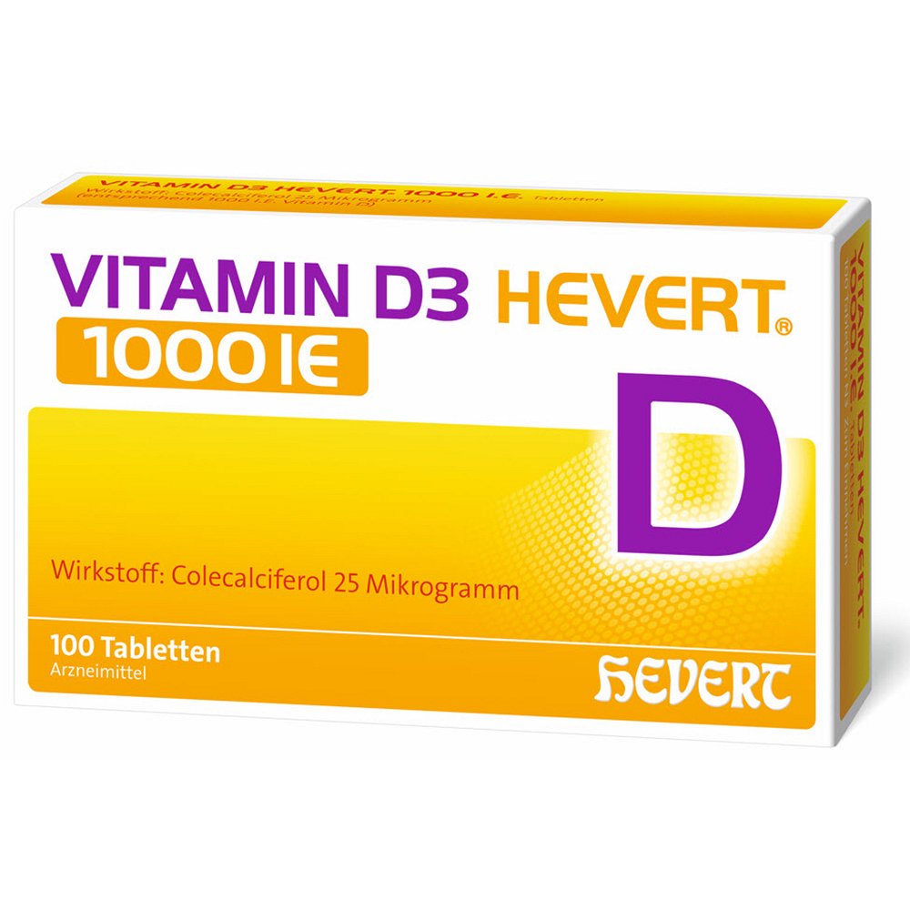 VITAMIN D3 HEVERT 1000 I.E. Tabletten