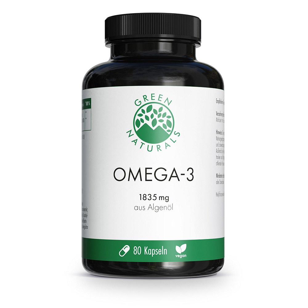 GREEN NATURALS Omega-3 Kapseln 1835 mg vegan+DHA
