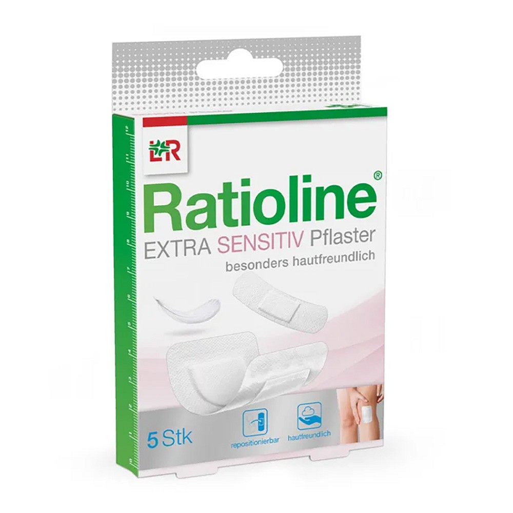 RATIOLINE EXTRA SENSITIV Pflaster 2 Größen