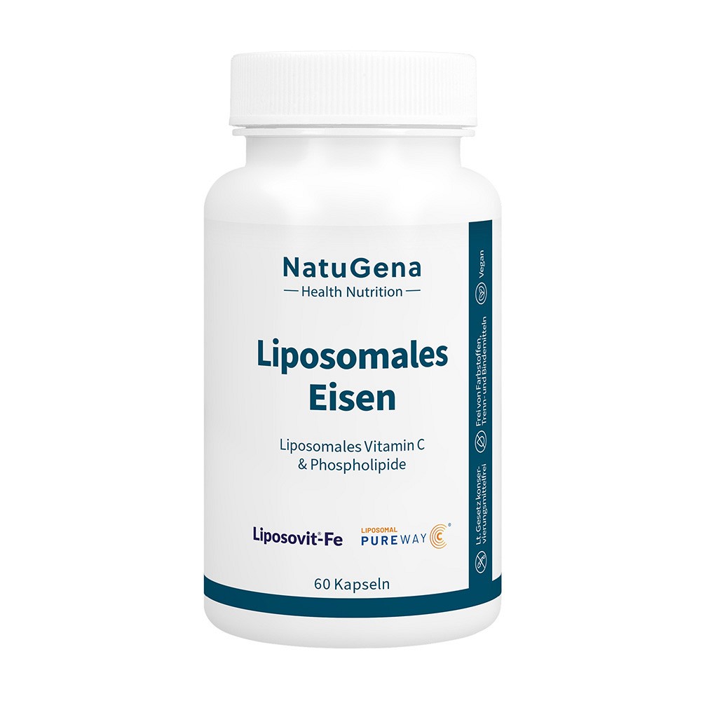 LIPOSOMALES Eisen+Vitamin C vegan Kapseln - 60St - Haut, Haare & Nägel