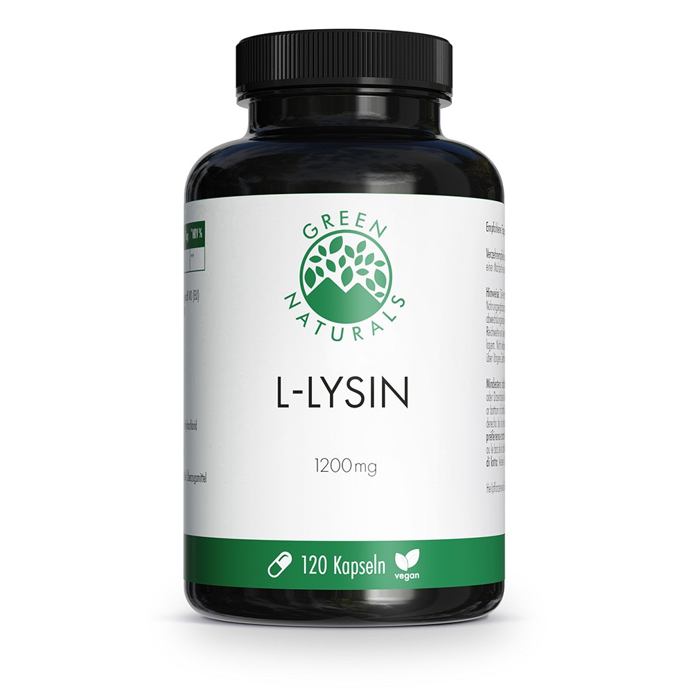 GREEN NATURALS L-Lysin 1200mg hochdosiert veg.Kps.