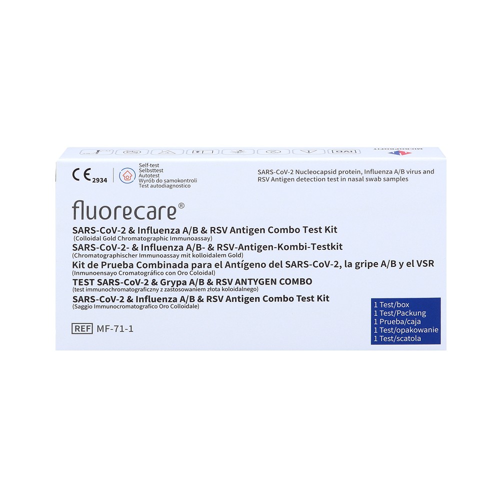 FLUORECARE 4in1Test Covid Antigen Influ.A/B RSV