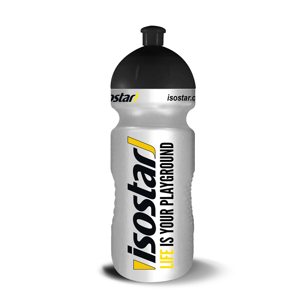 ISOSTAR Push Pull Trinkflasche silver 650 ml