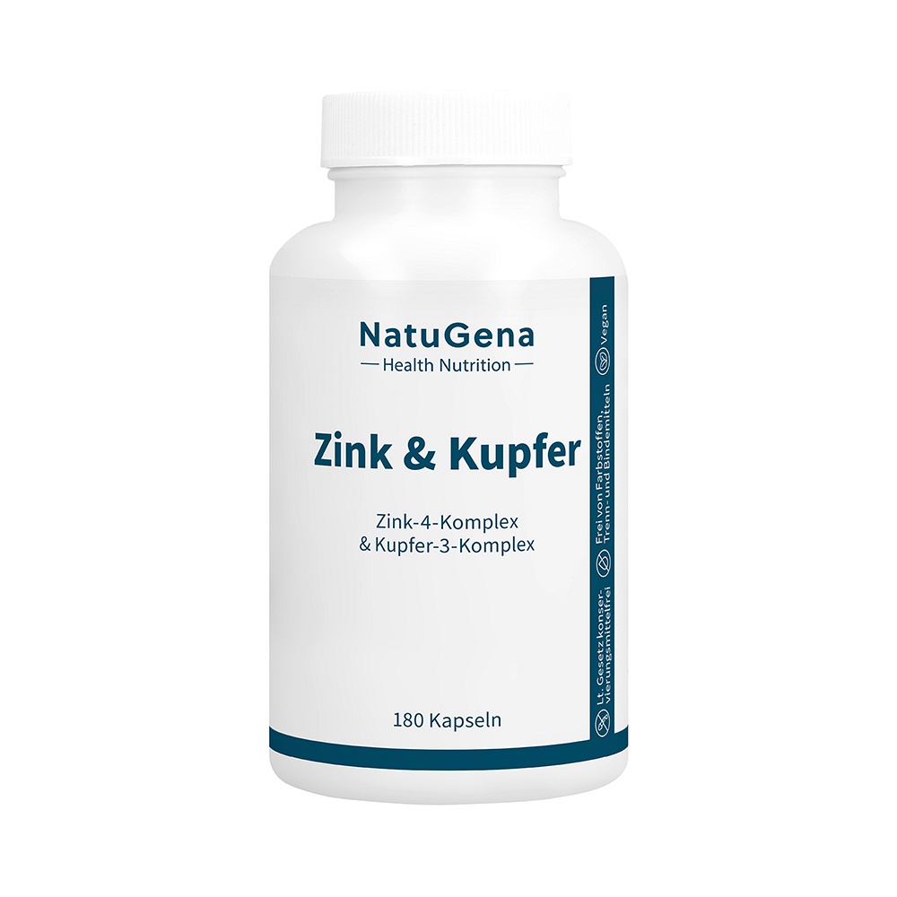 ZINK & KUPFER Komplex+gepuffertes Vitamin C Kaps.