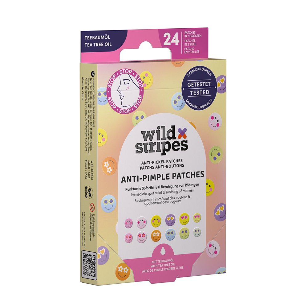 WILD STRIPES Anti-Pickel Patches Smile Stop