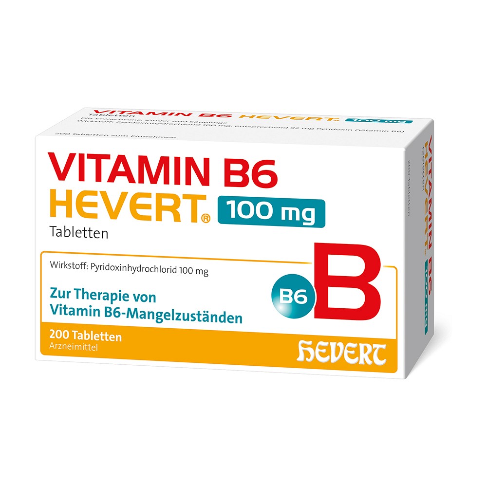 VITAMIN B6 HEVERT 100 mg Tabletten