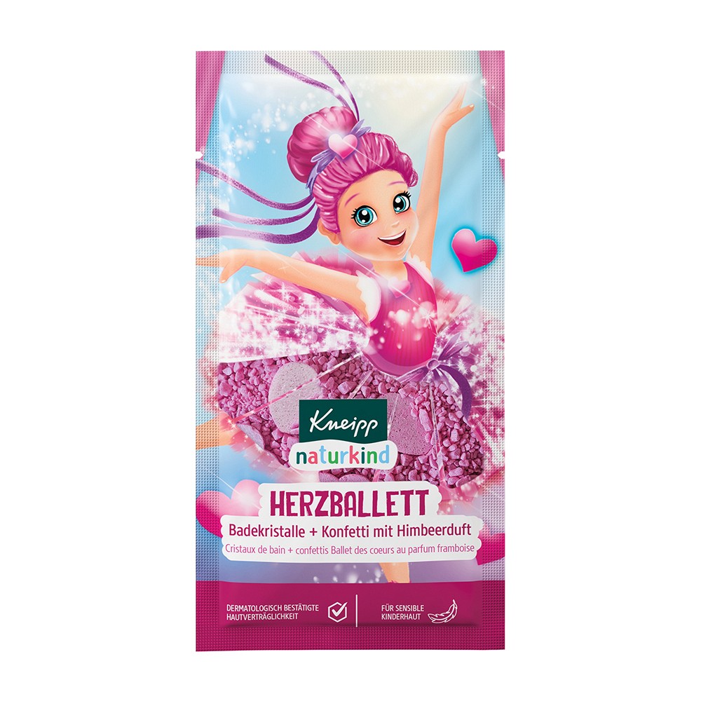 KNEIPP naturkind Herzballett Badesalz & Konfetti