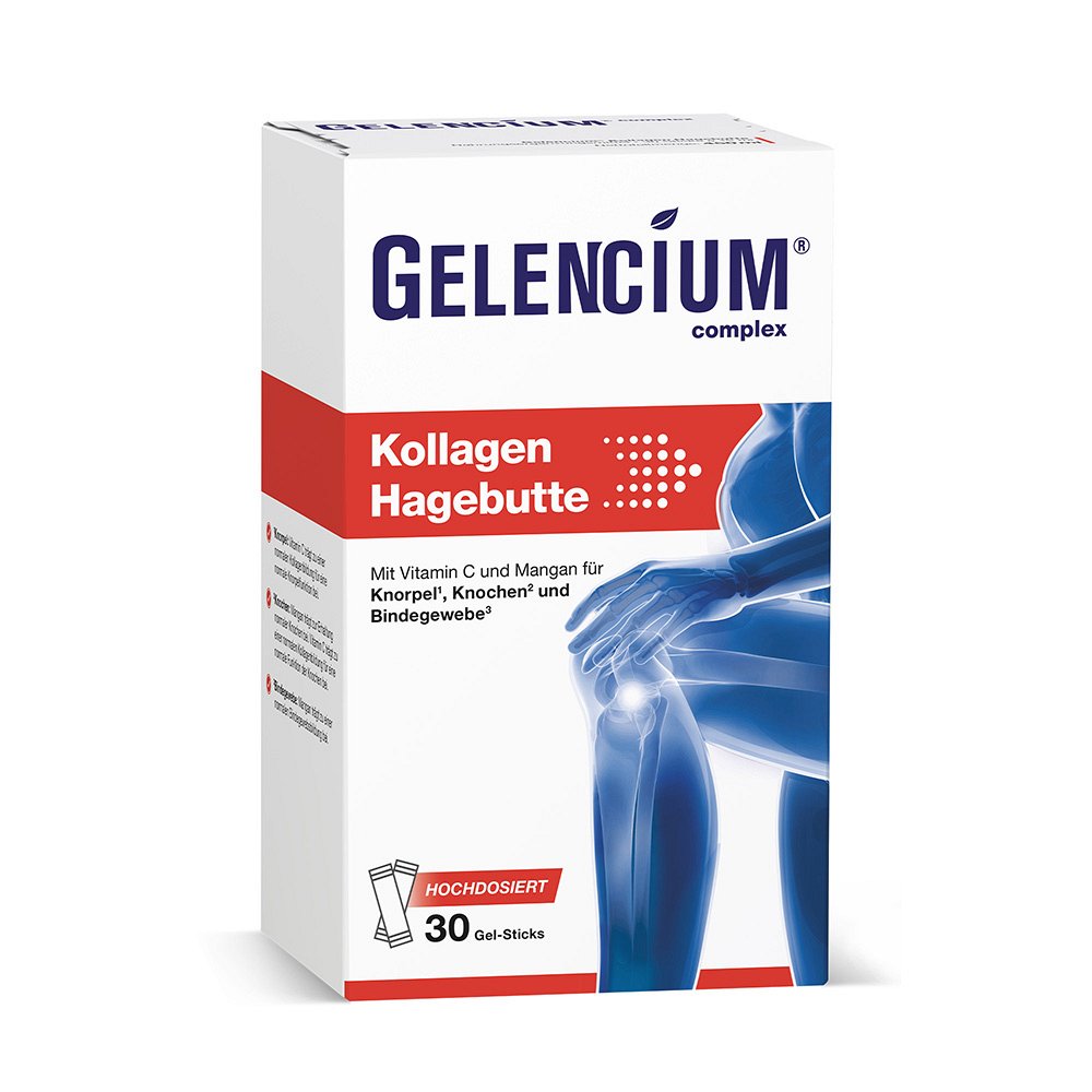 GELENCIUM Kollagen Hagebutte Direkt-Sticks+Vit.C