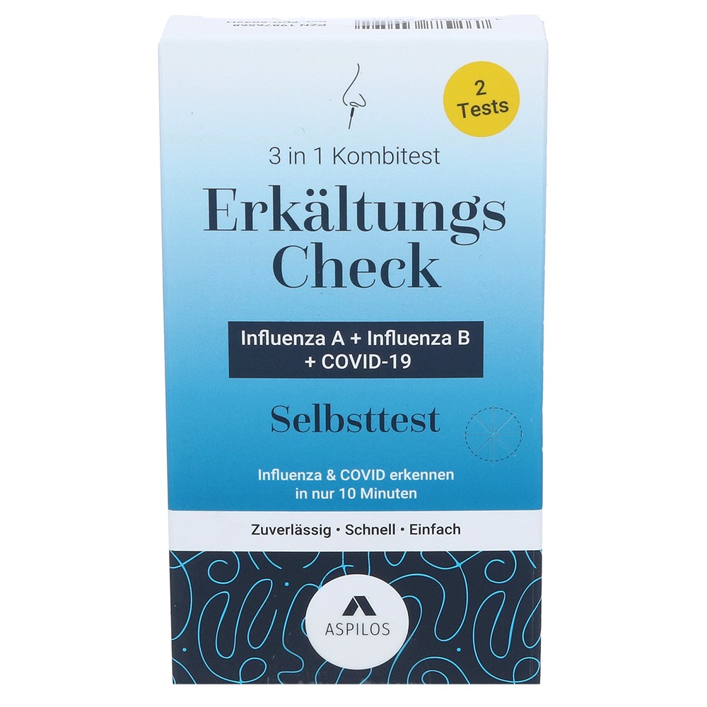 ASPILOS Selbsttest Erkältungscheck Covid+Infl.A+B