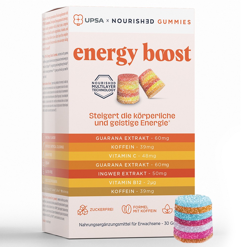 UPSA NOURISHED gummies energy boost