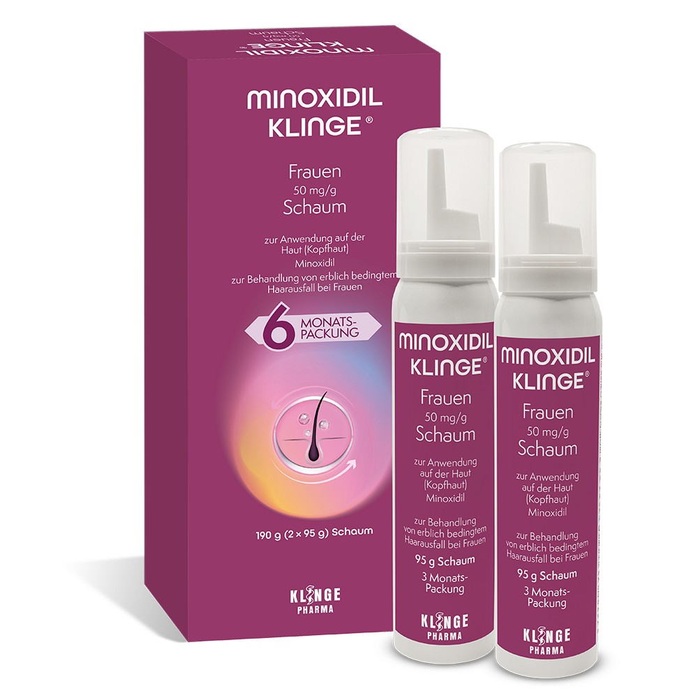 MINOXIDIL Klinge Frauen 50 mg/g Schaum - 190g