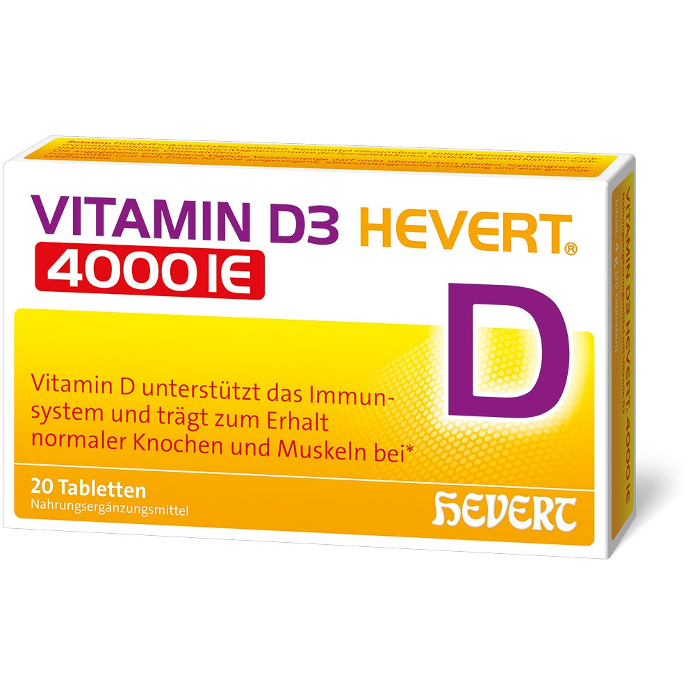 VITAMIN D3 HEVERT 4000 I.E. Tabletten - 20St