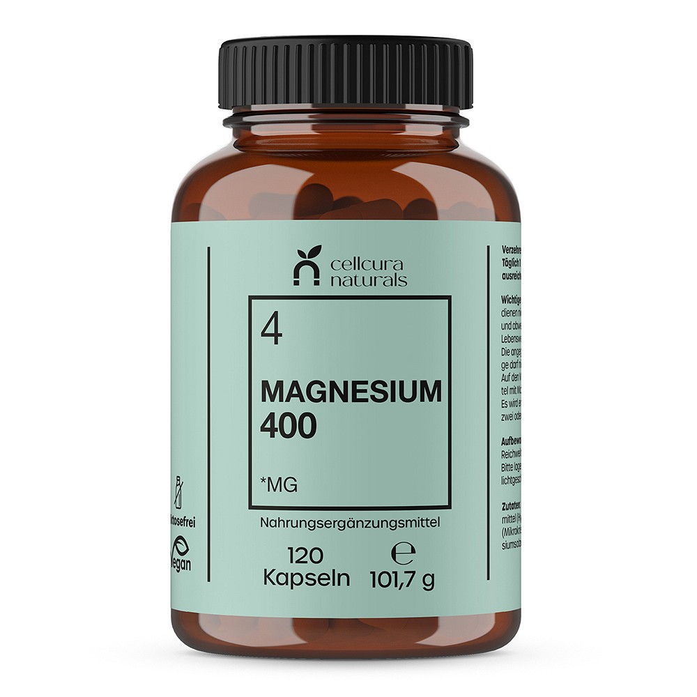 CELLCURA Naturals Magnesium 400 vegan Kapseln - 120St - Vegan