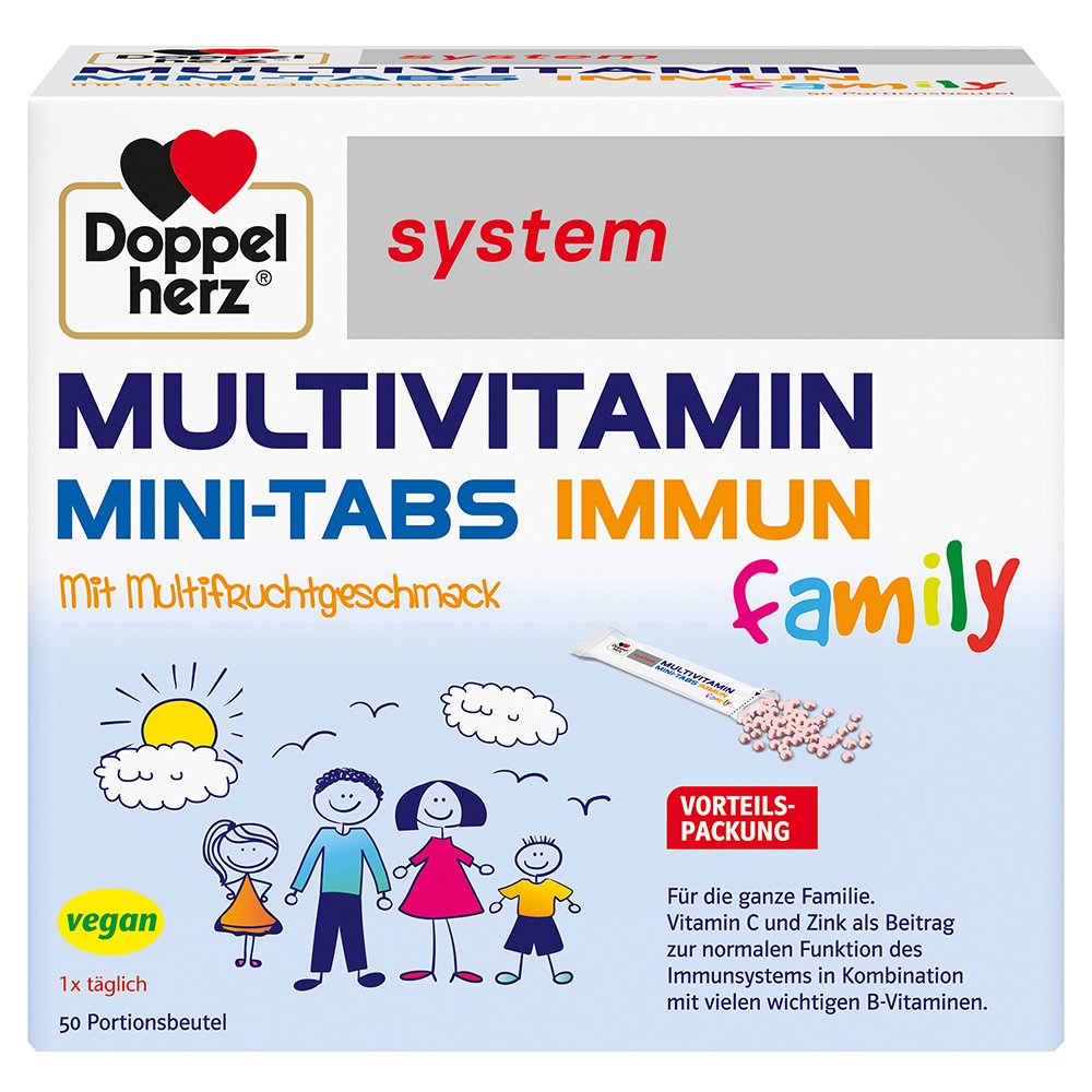 DOPPELHERZ Multivitamin Mini-Tabs family system