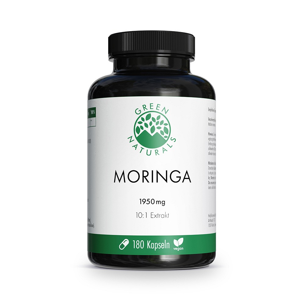 GREEN NATURALS Moringa 1950 mg Kapseln vegan