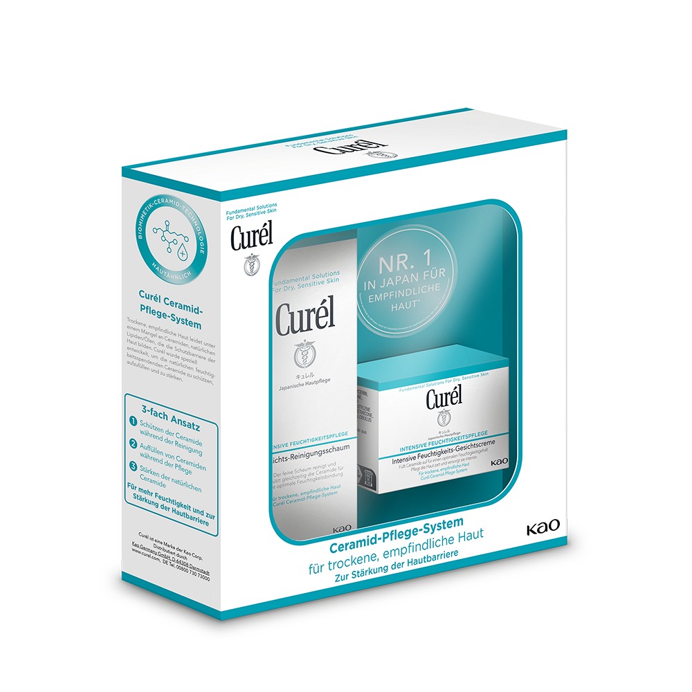 CUREL Geschenkset Gesicht Creme+Schaum