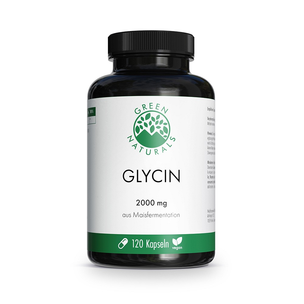 GREEN NATURALS Glycin 2000 mg Kapseln vegan